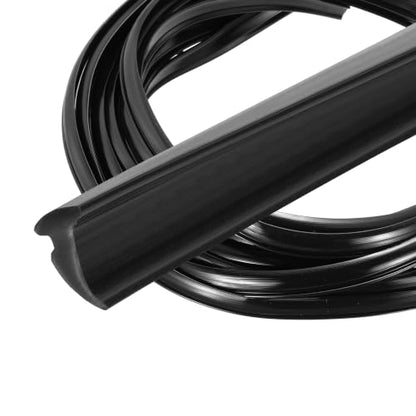 PATIKIL 2Pcs Weather Stripping Door Seal 1/8" Slot, 16.4Ft, Black, PVC - color: Black, size: 1/8" Slot, 16.4Ft
