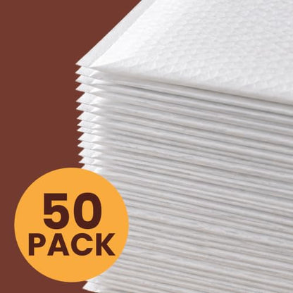 The Boxery 14.25x20" #7 Poly Bubble Mailers 50 Pack, Padded Envelopes, Self Seal, Waterproof Shipping Bags for Shipping & Packaging - size: #7 14.25x20'' (50)