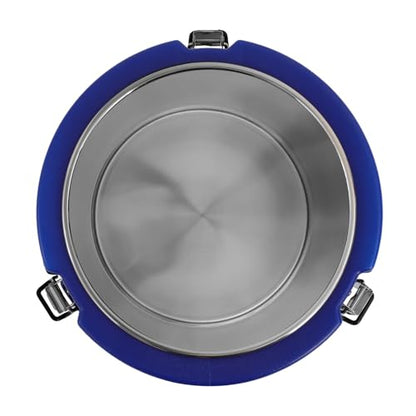 15L/15.85Qt Insulated Soup Container Insulated Food Carrier Commercial Food Warmer Hot Box for Hot Cold Food Insulation Barrel Cooler Stainless Steel Lining w/Dust Cover for Restaurant Canteen - color: 15L-Blue