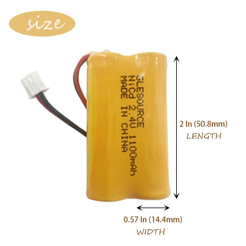 (10 Pack)2.4V 1100mAh Battery Replacement for Exit Sign Emergency Light Exitronix 10010036 Lithonia 10010034 Interstate NIC1394 BEL-179 - color: 10 PCS 1100mAh
