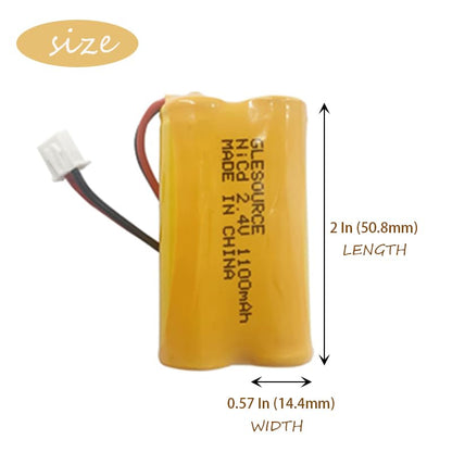 (10 Pack)2.4V 1100mAh Battery Replacement for Exit Sign Emergency Light Exitronix 10010036 Lithonia 10010034 Interstate NIC1394 BEL-179 - color: 10 PCS 1100mAh