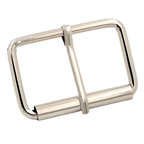 BIKICOCO Roller Buckle, 2 Inches Heel Rolling Bar Buckles for Bags Leather Webbing Straps - color: Silver X 10 Pcs