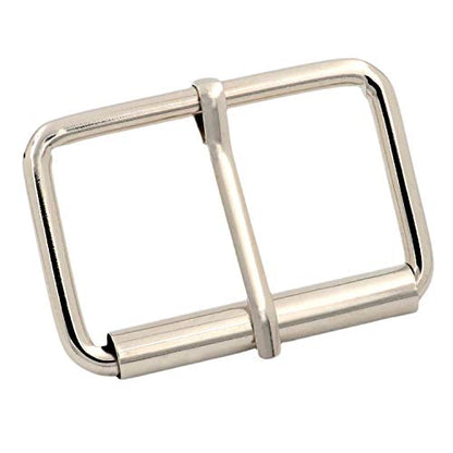BIKICOCO Roller Buckle, 2 Inches Heel Rolling Bar Buckles for Bags Leather Webbing Straps - color: Silver X 10 Pcs