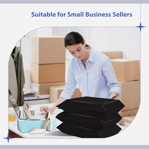 Fuxury Poly Mailers 17.7x22" 25 Pcs,XL Shipping Bags for Clothing,Black #10 - color: Black, size: 17.7x22" 25pcs