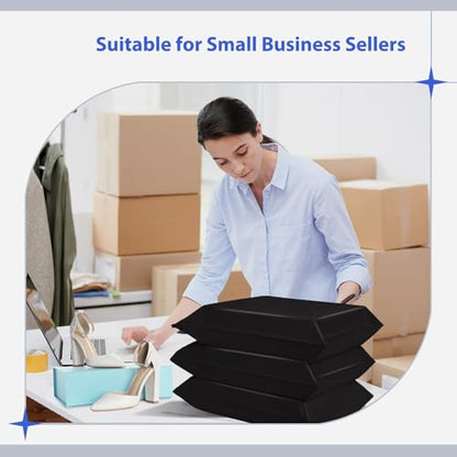 Fuxury Poly Mailers 17.7x22" 25 Pcs,XL Shipping Bags for Clothing,Black #10 - color: Black, size: 17.7x22" 25pcs