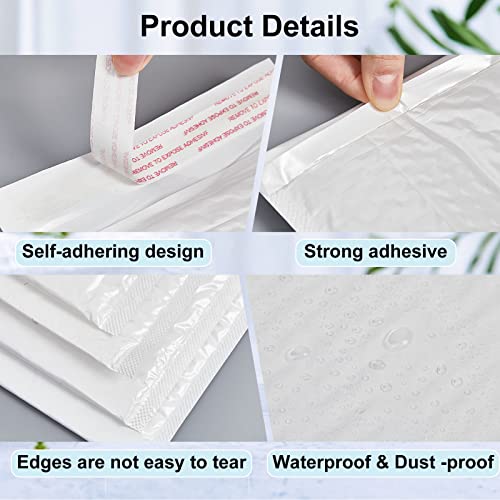 Henoyso 30 Pcs Bubble Poly Mailers Padded Envelopes,White,14 X 19 Inches - color: White, size: 14 x 19 Inches