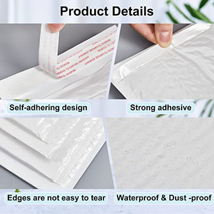 Henoyso 30 Pcs Bubble Poly Mailers Padded Envelopes,White,14 X 19 Inches - color: White, size: 14 x 19 Inches
