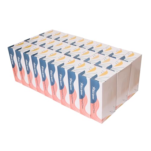Soft 2-Ply Facial Tissue, White, 130-Count Box | Professional, Gentle and Durable | Great for Bathroom, Office, Business, School (3,900 Tissues, Bulk Pack of 30-Boxes)