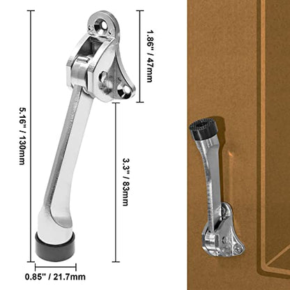 4 Inch KickDown Door Stopper, Brushed Nickel, 2pcs - color: Brushed Nickel, size: 2 Pieces
