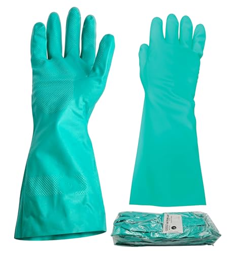 Nitrile Flock Lined 15 MIL Straight Cuff - size: X-Large