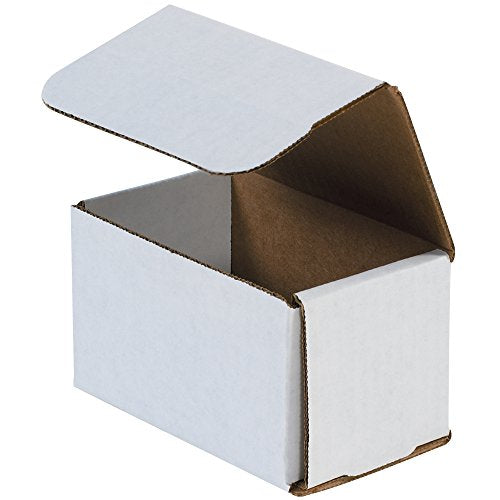 Box USA BM533 5"L x 3"W x 3"H, White (Pack of 50) - size: (019) 5" x 3" x 3", 50-Pack
