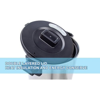 SYBO SR-CP Commercial Grade Stainless Steel Percolate Coffee Maker Hot Water Urn for Catering, 30-Cup, 4.5L, Metallic - style: 4.5L Metallic
