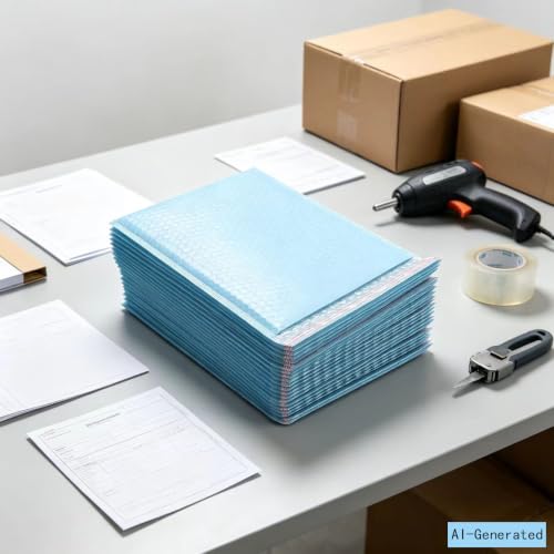 Blue13x10 Inch 25Pcs Bubble Mailing Shipping Seal Packaging Envelope Bags - color: 25pcs-Blue, size: L13xW10 inch