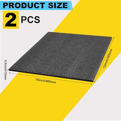 Treela 2 Pcs Customizable Polyethylene Foam Sheets 16x12x0.5" - size: 16x12x0.5''