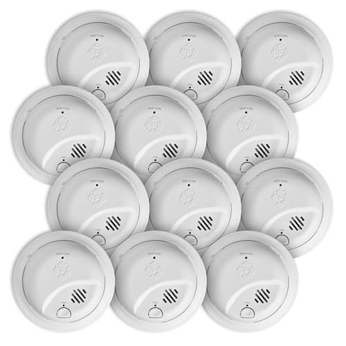 First Alert SMI100-AC, Hardwire Interconnect Smoke Alarm with Battery Backup, 12-Pack - size: 12-Pack, style: Precision Detection