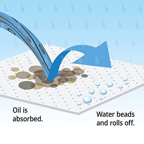 PIG Oil-Only Absorbent Mat Pad | Pack of 100 Mediumweight Oil Pads | Absorbs Oil | 23 oz Absorbency | 20" L x 15" W | MAT455 - style: Without Dispenser Box
