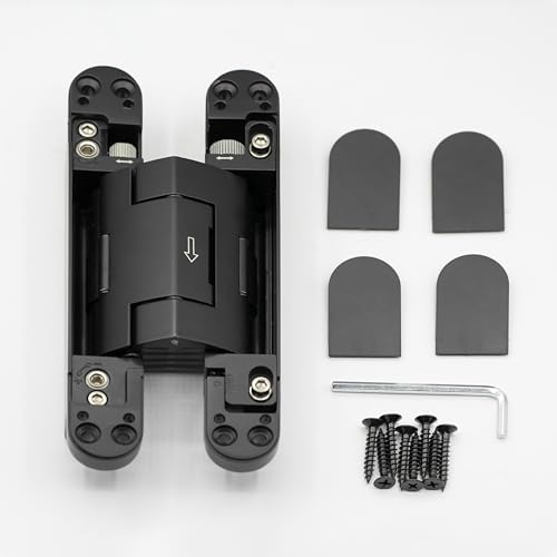 Self-Closing Hidden Hinge – Heavy-Duty Metal, Durable, Concealed Design, Supports Commercial & Residential Doors, Suitable for Interior & Exterior Use (1)