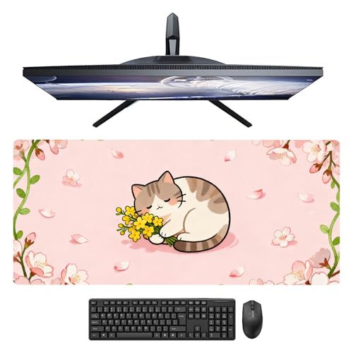 Nuxovilar Large Gaming Mouse Pad Desk Mat, 15.7x35.4 Inches Polyester - color: LU11940