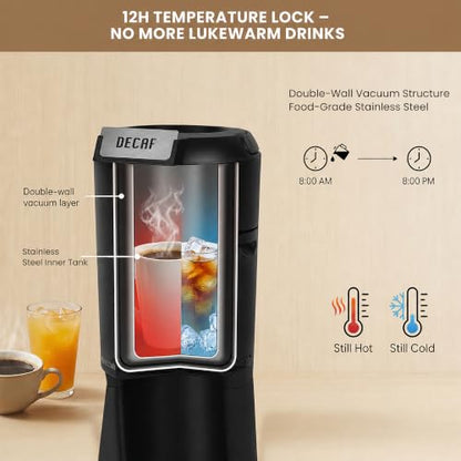 2.5L Thermal Insulated Beverage Dispenser – 12H Hot/Cold, 304 SS, Multi-Drink (Coffee/Tea/Juice/Milk), Commercial, Visible Scale, Drip-Free Tap. Ideal for Hotels, Cafes, Offices, Buffets