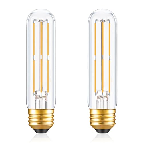 Dimmable E26 T10 LED Bulb Tube Light Bulbs 6W,2700K Solf White 600LM - color: Warm White 2700k, size: 5 Inch-2 Count