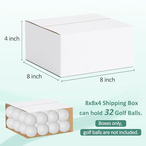 Eupako 8x8x4-Small-Shipping-Boxes-30-Pack-White-Corrugated-Box-Mailers, Cardboard Boxes for Packaging Small Business, Mailing - color: White, size: 8x8x4 Inches (30 Pack)