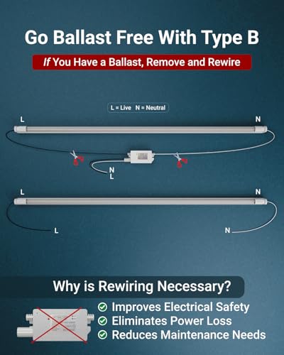 Sunco 12 Pack 4 Foot T8 LED Tube Light Bulbs, 24W, 5000K, Ballast Bypass - size: 12 Pack