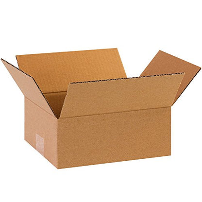 BOX USA Shipping Boxes Flat 8"L x 6"W x 3"H, 25-Pack | Corrugated Cardboard Box for Packing, Moving and Storage