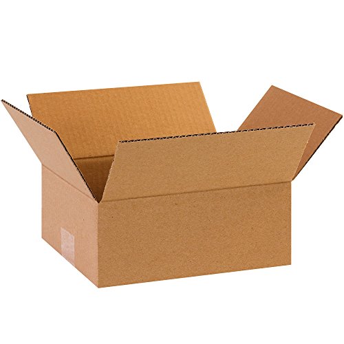 BOX USA Shipping Boxes Flat 8"L x 6"W x 3"H, 25-Pack | Corrugated Cardboard Box for Packing, Moving and Storage