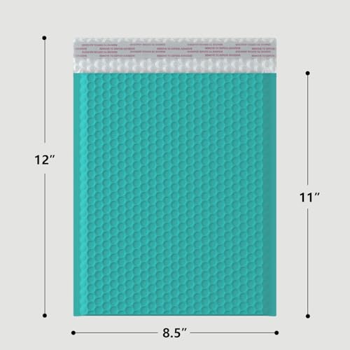 8.5x11 Inch Bubble Mailer 40 Pack, Waterproof Padded Envelopes with Strong Self-Seal Adhesive, Cushioning Shipping Bags with Bright Color for Small Business - Light Green - color: Light Green