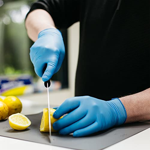 X3 Industrial Blue Nitrile Gloves, Box of 100, 3 Mil, Size X-Large, Latex Free, Powder Free, Textured, Disposable, Non-Sterile, Food Safe, X348100BX - size: X-Large (Pack of 100)