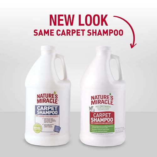 Nature's Miracle Carpet Shampoo Pet Stain & Odor Remover, 64 oz (4 Pack) - size: 64 Ounce (Pack of 4)