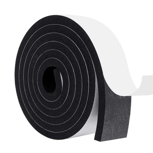 MAGZO 2in Wide X 3/8in Thick Foam Insulation Tape for Large Gaps - size: 2in * 3/8in * 6.5FT