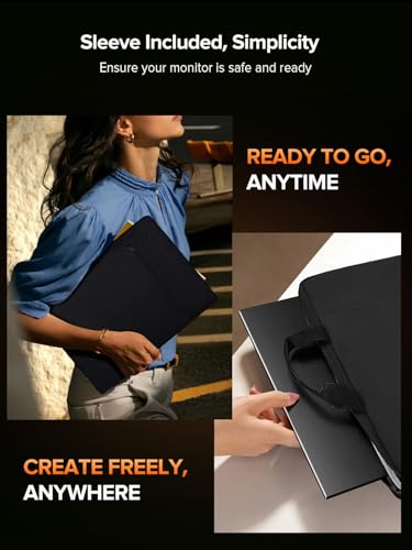 UPERFECT 24" 144Hz Portable Monitor, QLED 145% sRGB 450Nits Gaming Monitor - size: 24"