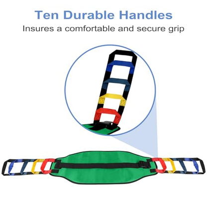 Transfer Sling, Transfer Belt for Elderly, Gait Belts for Seniors - color: Green 1
