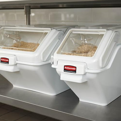 Rubbermaid Commercial Products ProSave Ingredient Bin, 100 Cup, White
