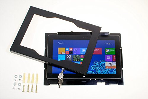 TABcare Locking Wall Mount Metal Enclosure for Acer Switch Alpha 12 - Kiosk, POS, Store, Show Display (Black) - color: Black
