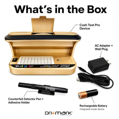 Drimark Cash Test Pro Multi-Function Counterfeit Detector Machine(1 Count)