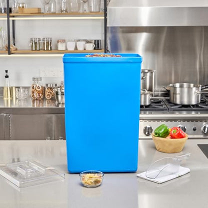 Restaurantware 10 gal Blue Plastic Cup Ingredient Bin - color: Blue