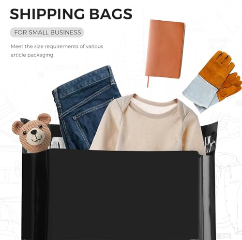 Metronic Poly Mailers 24x24 600PC Extra Large Shipping Bags for Business - color: Black, size: 24x24 600PC