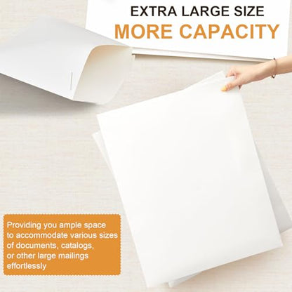 20 Pack 16x20 in Tab Lock Rigid Mailers Extra Large,White - color: White, size: 16 x 20 inches