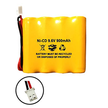 (2 Pack) 9.6v AA900mAh Ni-CD 9.6v AA700mAh Ni-CD Exit Sign Emergency Light Battery Pack Replacement Batteryhawk, LLC
