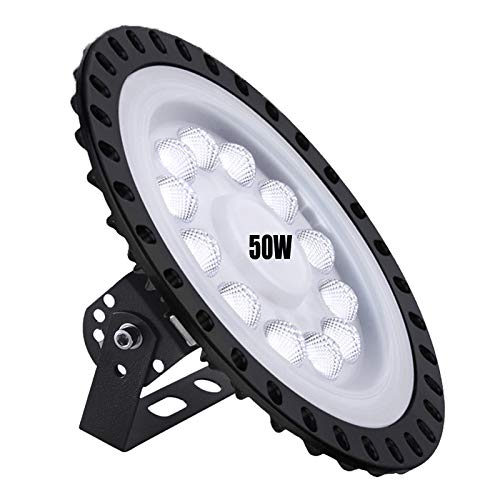 50W LED High Bay Light lamp Factory Warehouse Industrial Lighting 10000 Lumen 6000-6500K IP65 Warehouse LED Lights- Commercial Bay Lighting for Garage Factory Workshop Gym (50W 1) - size: 50W 1pcs