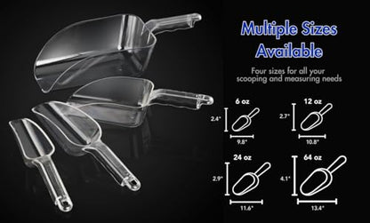 New Star Foodservice Polycarbonate Plastic Utility Ice Scoop, Clear, 24 oz - color: Clear, size: 24 oz.