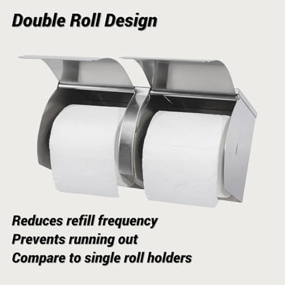 Double Roll Toilet Paper Holder Commercial Toilet Paper Dispenser