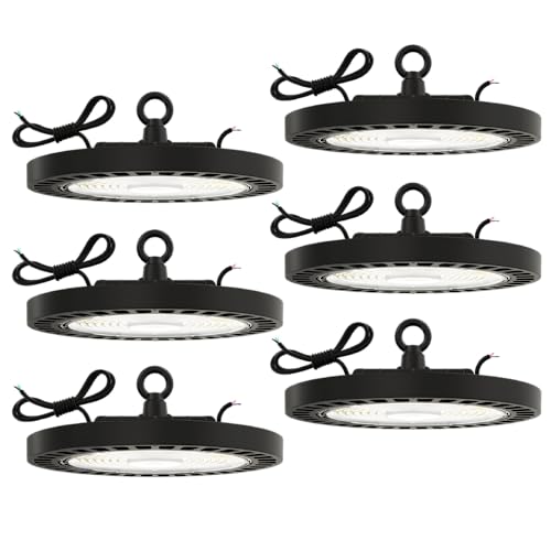 Sunco 6 Pack UFO LED High Bay Light, 150W, 6000K, 21000LM, Dimmable - size: 6 Pack