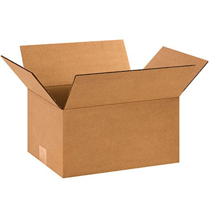 BOX USA Small E-Commerce Boxes, 12x9x6" 25-Pk for Shipping & Packing - size: 12x9x6" (25-Pack)