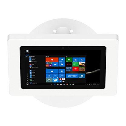 VidaMount White Enclosure and Floor Stand [Bundle] Compatible with Surface Go, Go 2, Go 3 & Go 4 - color: White, size: Surface Go, Go 2, Go 3 & Go 4