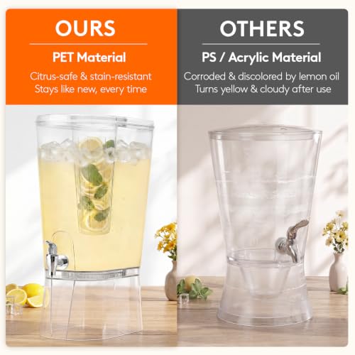 Lifewit 3 Gal Drink Dispenser with Fruit Infuser & Leak-Proof Spigot, 1 Pc