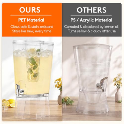 Lifewit 3 Gal Drink Dispenser with Fruit Infuser & Leak-Proof Spigot, 1 Pc