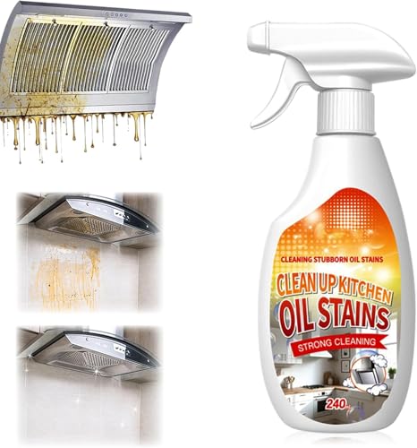 Heavy Duty Degreaser, 2025 New Kitchen Cleaner, Multipurpose Oil Stain Remover,All-Purpose Kitchen Pots and Pan Cleaner for Appliances Countertops Range Hoods